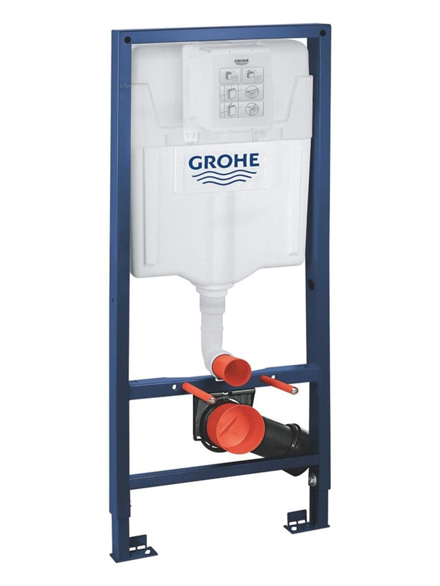 Система инсталляции для подвесного унитаза Grohe Rapid SL 38732AOO с прямоугольной кнопкой матовый графит, готовое решение 3 в 1 - миниатюра 5