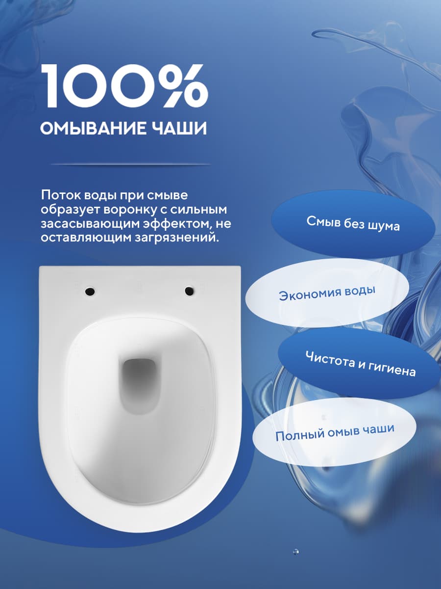 Комплект инсталляции Amore di Mare QuickFit 50114 с унитазом Vico P380 с квадратной кнопкой хром 404CH 7 в 1, Италия - миниатюра 10